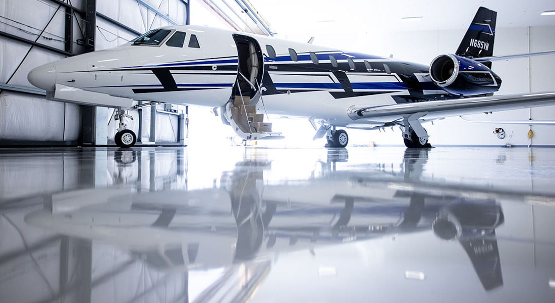 parked plane