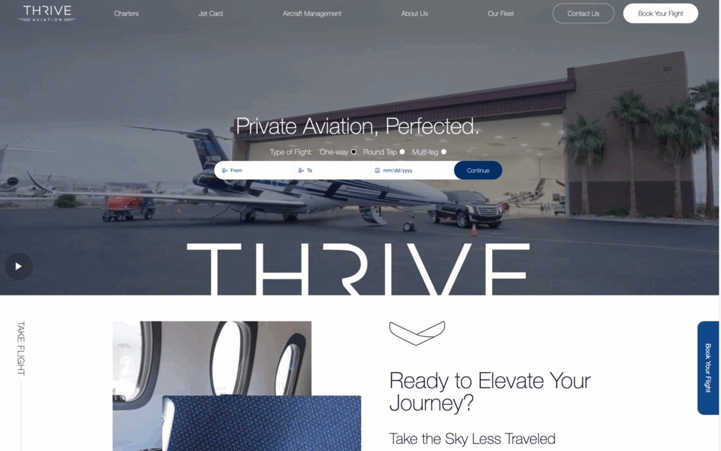 Thrive Aviation New Website